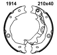 BREMBO S30540 - Juego de zapatas de frenos, freno de estacionamiento - ESSENTIAL LINE