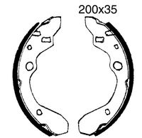 BREMBO S49506 - Juego de zapatas de frenos - ESSENTIAL LINE