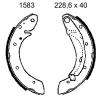 BREMBO S61524 - Juego de zapatas de frenos - ESSENTIAL LINE
