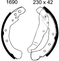 BREMBO S59532 - Juego de zapatas de frenos - ESSENTIAL LINE