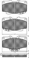 BREMBO P83009 - Juego de pastillas de freno - PRIME LINE