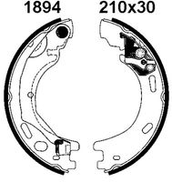 BREMBO S44509 - Juego de zapatas de frenos, freno de estacionamiento - ESSENTIAL LINE