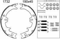 BREMBO S83542 - Juego de zapatas de frenos, freno de estacionamiento - ESSENTIAL LINE