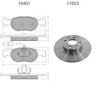 BSF 15149 - Kit frenos, freno de disco - SUPER-PAD®