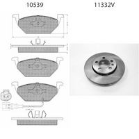 BSF 15166 - Kit frenos, freno de disco - SUPER-PAD®
