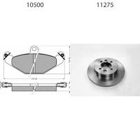 BSF 15224 - Kit frenos, freno de disco - SUPER-PAD®