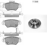 BSF 15228 - Kit frenos, freno de disco - SUPER-PAD®