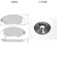 BSF 15254 - Kit frenos, freno de disco - SUPER-PAD®