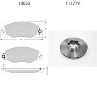 BSF 15255 - Kit frenos, freno de disco - SUPER-PAD®