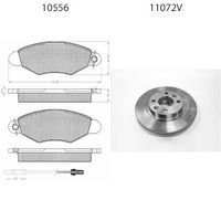 BSF 15336 - Kit frenos, freno de disco - SUPER-PAD®