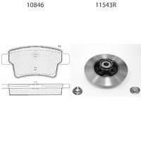 BSF 15416R - Kit frenos, freno de disco - SUPER-PAD®