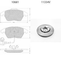 BSF 15455 - Kit frenos, freno de disco - SUPER-PAD®