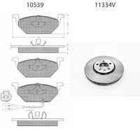 BSF 15473 - Kit frenos, freno de disco - SUPER-PAD®
