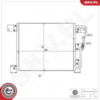 ESEN SKV 86SKV556 - Condensador, aire acondicionado