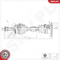 BLUE PRINT ADBP890048 - Árbol de transmisión