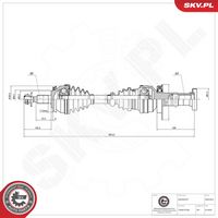 ESEN SKV 40SKV018 - Árbol de transmisión