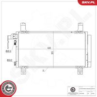 ERA 667154 - Condensador, aire acondicionado
