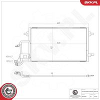 ERA 667213 - Condensador, aire acondicionado