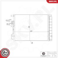BOSCH 1986AD2440 - Condensador, aire acondicionado