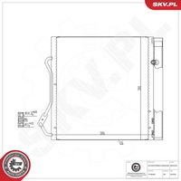 DELPHI TSP0225320 - Condensador, aire acondicionado