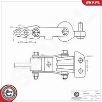 ESEN SKV 75SKV041 - Soporte, motor