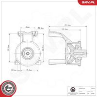 ESEN SKV 75SKV177 - Soporte, motor