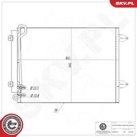 ERA 667044 - Condensador, aire acondicionado