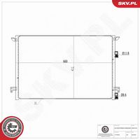 ESEN SKV 86SKV164 - Condensador, aire acondicionado