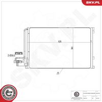 DELPHI TSP0225659 - Condensador, aire acondicionado