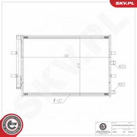ESEN SKV 86SKV110 - Condensador, aire acondicionado