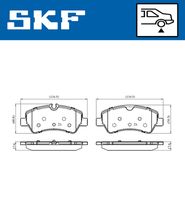 SKF VKBP 90102 - Juego de pastillas de freno