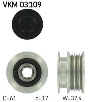 SKF VKM 03109 - Rueda libre alternador