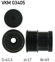 SKF VKM03405 - Rueda libre alternador