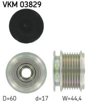SKF VKM03829 - Rueda libre alternador