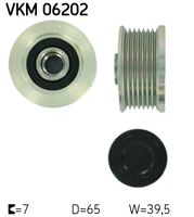 SKF VKM06202 - Rueda libre alternador