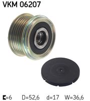 SKF VKM06207 - Rueda libre alternador