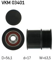 SKF VKM03401 - Rueda libre alternador