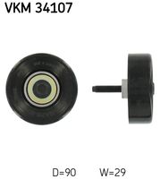 SKF VKM34107 - Polea inversión/guía, correa poli V