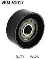 SKF VKM 61017 - Polea inversión/guía, correa poli V