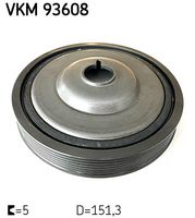 SKF VKM 93608 - Polea, cigüeñal