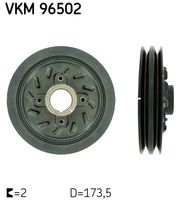 SKF VKM96502 - Polea, cigüeñal