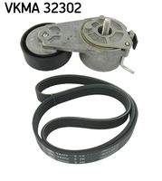 SKF VKMA 32302 - Juego de correas trapeciales poli V