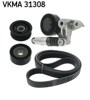SKF VKMC38021 - Bomba de agua + kit de correa poli V