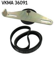 SKF VKMA36091 - Juego de correas trapeciales poli V