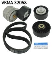 SKF VKMA32058 - Juego de correas trapeciales poli V
