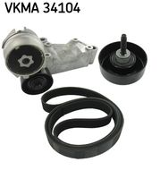 SKF VKMA34104 - Juego de correas trapeciales poli V