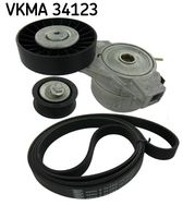 SKF VKMA34123 - Juego de correas trapeciales poli V