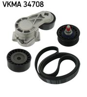 SKF VKMA34700 - Juego de correas trapeciales poli V
