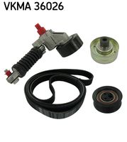 SKF VKMA36026 - Juego de correas trapeciales poli V