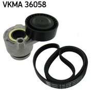 SKF VKMA36058 - Juego de correas trapeciales poli V